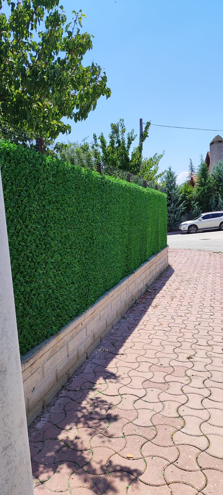( 120 cm x 13 mt ) Çim çit yeşil bahçe çiti çit teli örgü teli