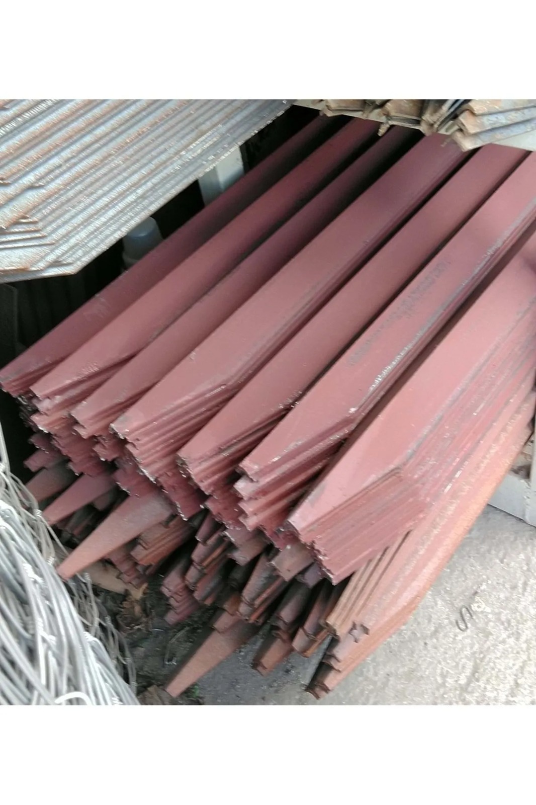 10 adet 200 Cm 40x40x3mm Bahçe Çit Direği Köşebent Direk Bahçe Tel Örgü Direği Çit