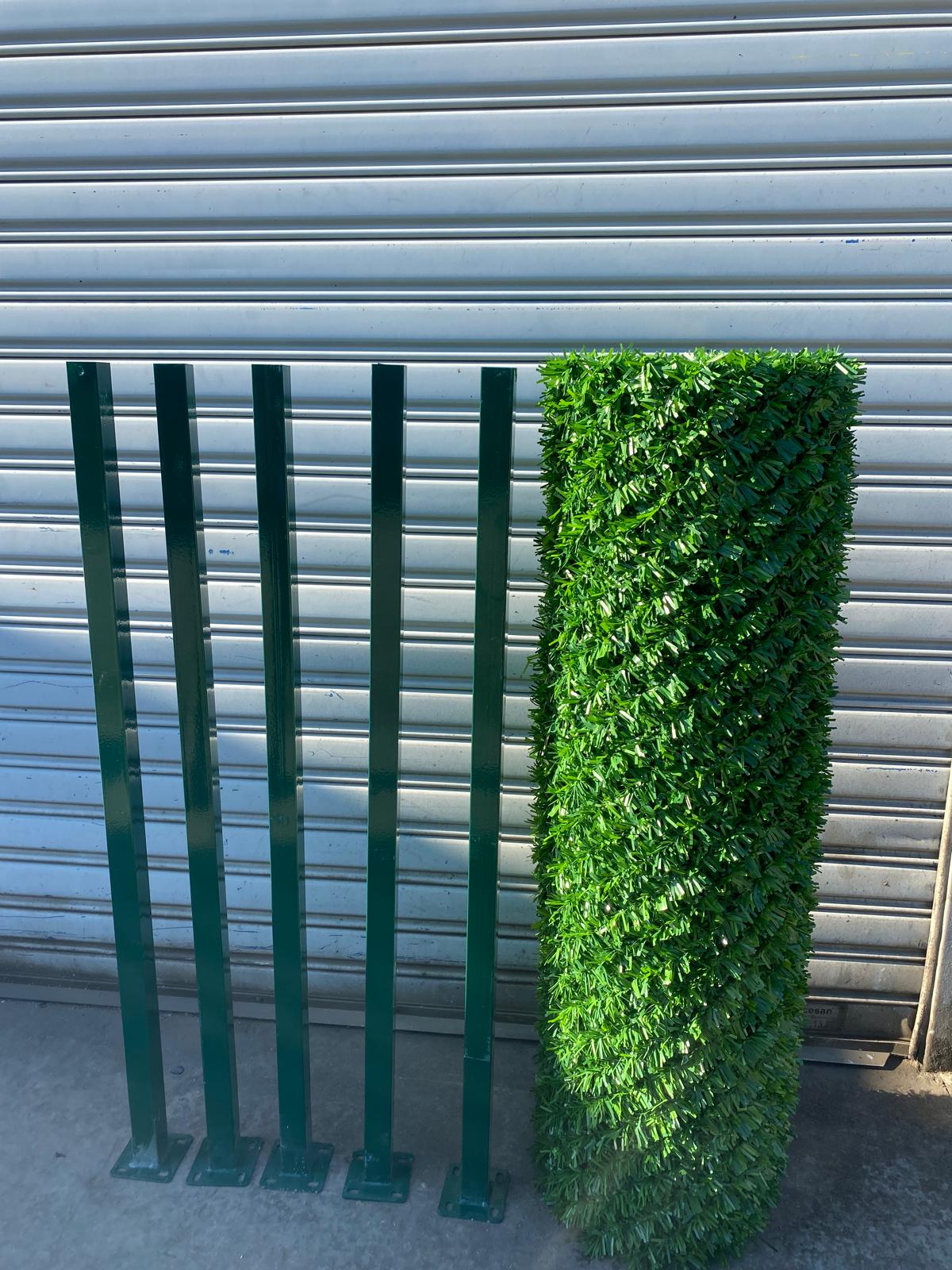 Çim çit 150 cm x 10 Mt + 5 adet direk ( aksesuarlı ) bahce teli çit teli